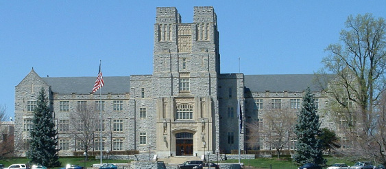 Picture of Burruss Hall at Virginia Tech from http://commons.wikimedia.org/wiki/File%3AVirginiatech-burrusshall-fromdrillfield.JPG